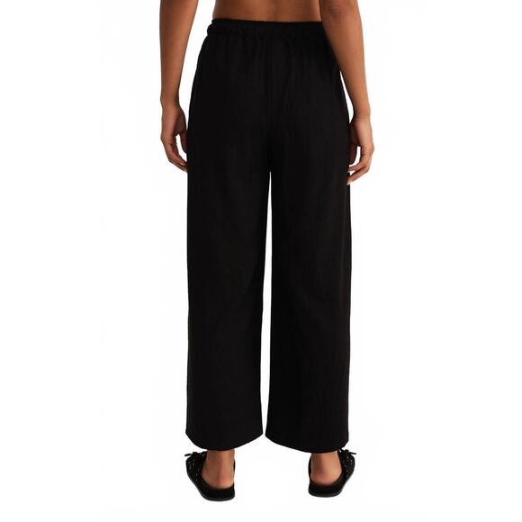 NEW Z SUPPLY easton linen pant in black - Picture 4 of 5